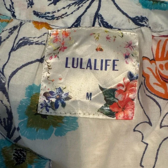 Lulalife Floral Bohemian Dress with Tassels - size M - Picture 9 of 11